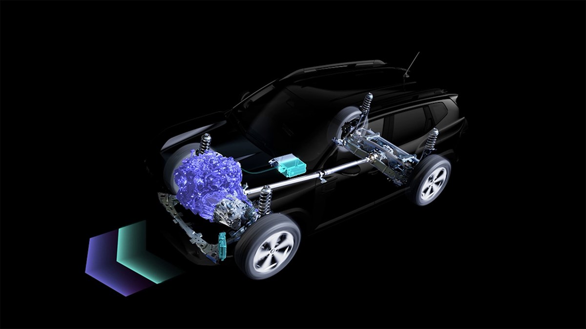 Hybrid powertrain and E-save function