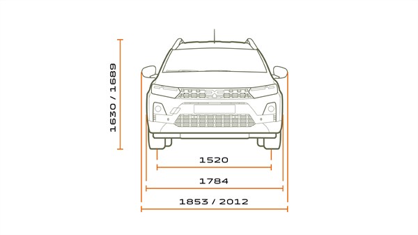 Dimensions - Dacia Jogger