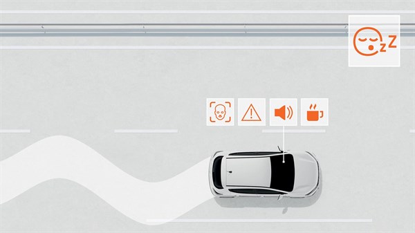 Dacia Sandero - Driver attention monitoring system (DMS)