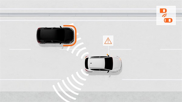 Dacia Sandero - blind spot warning