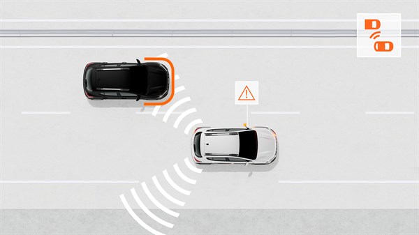 Dacia Sandero Stepway - blind spot warning