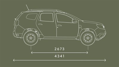 New Duster side dimensions