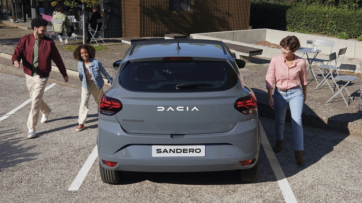 Sandero city car exterior profile